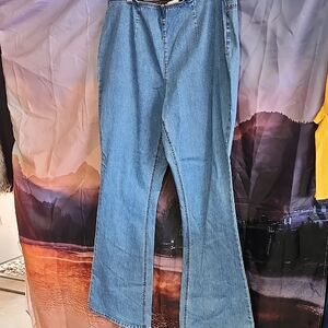 Stylish Blue Flare Women's Jeans